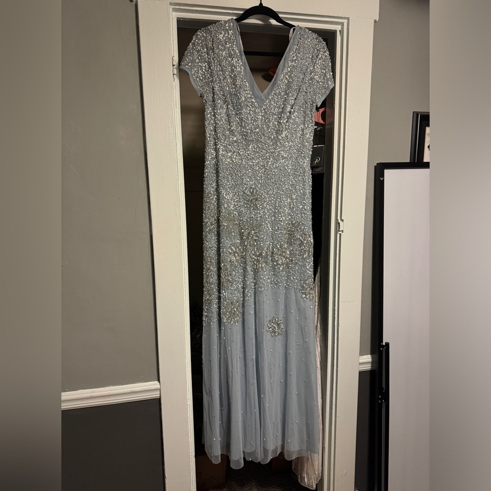 Adrianna Papell gown.